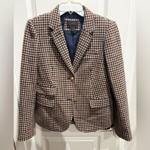 J. Crew School Boy Houndstooth Blazer Size 10